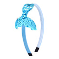 Sequined Hair Accessories Mermaid Tail Flip Fish Scale Pearl Headband Non-slip Manual Hairpin